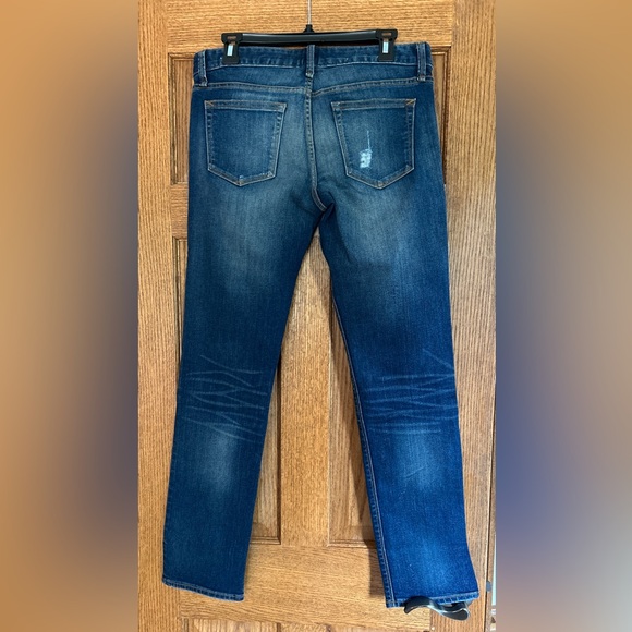 GAP Real Straight Distressed Jeans Women’s Size 29 Regular, Thunderstruck - Picture 2 of 8